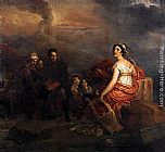 Francois Gerard Corinne at Cape Miseno painting